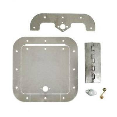 Assault Racing Products - Universal Polished Aluminum 6X6 Access Door Fuel Circle Track Hot Rod IMCA USMTS