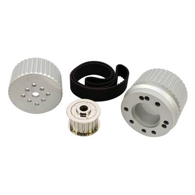 Assault Racing Products - SBC Small Block Chevy Billet Aluminum Gilmer Belt Drive Pulley Kit 305 350 400