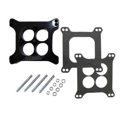 Assault Racing Products - 2" 4 Hole Billet Aluminum 4150 Holley Black CNC Machined Carb Spacer Carburator