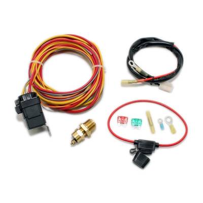 Assault Racing Products - Electric Cooling Fan Wiring Install Kit 185/165 Thermostat 50 Amp Relay