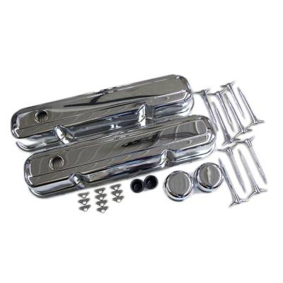 Assault Racing Products - Small Block Mopar 318 360 Chrome Valve Cover Kit - Dodge Plymouth 273 340 LA