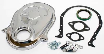 Assault Racing Products - 66-90 Big Block Chevy 454 Chrome Timing Chain Cover Kit - 396 402 427 BBC