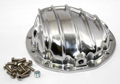 Assault Racing Products - Polished Aluminum Finned Differential Cover Chevy GM 12Bolt 12 Bolt Rear Axle