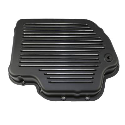 Assault Racing Products - GM Chevy Turbo 400 Black Aluminum Transmission Pan Kit Gasket Bolts - TH400