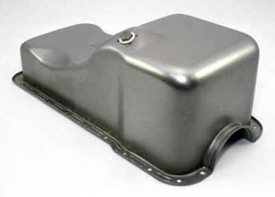 Assault Racing Products - 63-96 SBF Ford 302 Front Sump Raw Steel Oil Pan - Small Block 260 289 5.0