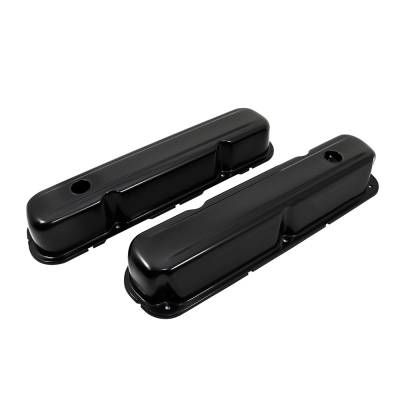 Assault Racing Products - Small Block Mopar Black Valve Covers - 273 318 340 360 Dodge Plymouth Chrysler