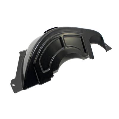 Assault Racing Products - GM Chevy 700R4 Black Steel Transmission Flexplate Flywheel Cover Dust Shield