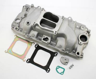Assault Racing Products - 454 Low Rise Intake Manifold Big Block Chevy BBC BB Oval Port Aluminum Intake