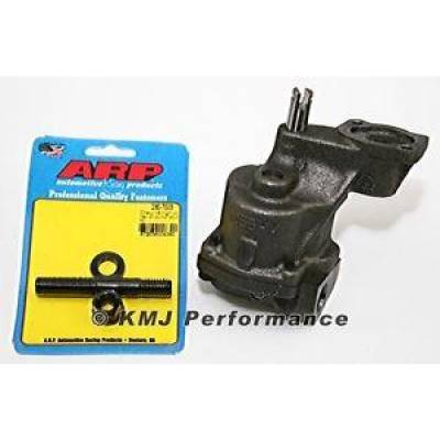 KMJ Performance Parts - Melling M55HV SBC Chevy Oil Pump High Vol. ARP 230-7003 HP Oil Pump Stud 327 350