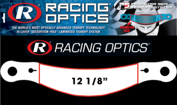 Racing Optics Inc - Racing Optics XStack 10208CP Perimeter Seal 12-1/2" Button Ctr-Bell GTX-2/GP-2/Zamp Tear Offs