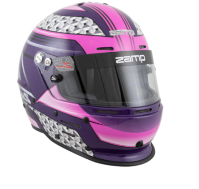 Zamp - Zamp RZ-62 Helmet Pink / Purple Graphic Snell SA2020