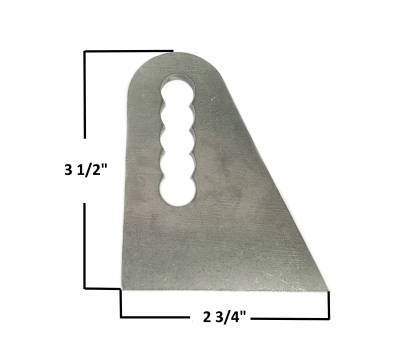 A & A Manufacturing - AA-657-A Upper A-Arm Mount, 1/2" x 2" Serrated Slot