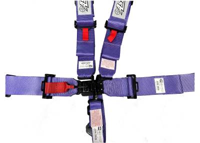 Assault Racing Products - Assault Racing Five Point Safety Harness Seat Belt 2026 SFI Date - Purple