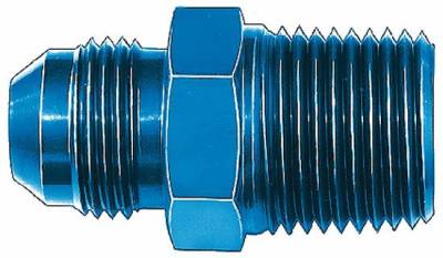 Aeroquip Performance Products - Aeroquip FCM2002 Male -4 AN Hose To 1/4" Pipe Thread Blue Anodized Aluminum