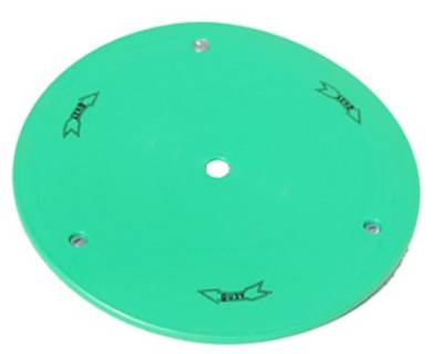 Aero Race Wheels - 15" Green Plastic Mud Cover