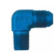 Fragola - Blue 90 Degree-3 AN to 1/8" Pipe Adapter