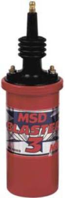 MSD - MSD 8223 Blaster 3 Ignition Coil Canister Round Oil Filled Red
