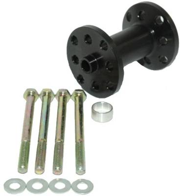 Assault Racing Products - 3" Billet Black Aluminum Universal Fan Spacer - Ford/Chevy Stock Car Modified