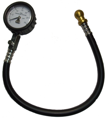 Precision Racing Components - PRC 998283 2" Air Pressure Tire Gauge 0-15 PSI