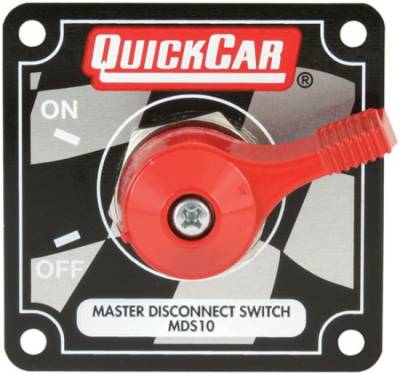 Quick Car - QuickCar 55-012 Silver Complete Master Disconnect Emergency CutOff Switch 4 Post
