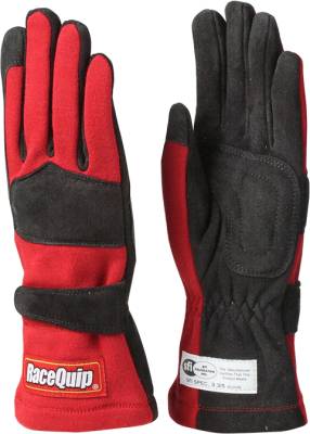Racequip - 355 Series Double Layer Medium Glove-Red