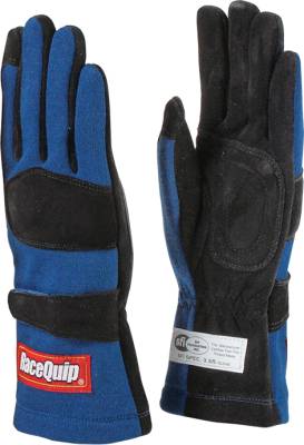Racequip - 355 Series Double Layer Medium Glove-Blue