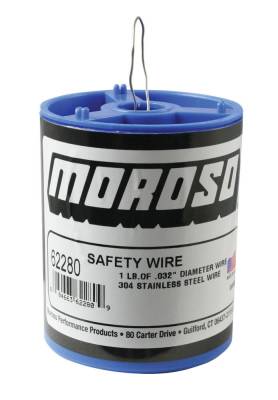 Moroso - Moroso 62280 1 LB .032" Safety Wire 304 Stainless Steel