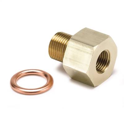 Auto Meter Products Inc. - Auto Meter 2277 Metric Adapter Fitting 1/8" NPT Female x 12mm x 1.5 Male