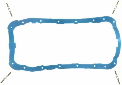 Fel-Pro Gaskets - Fel-Pro OS34505R 1-Piece Rubber Oil Pan Gasket Ford Mercury 3.0L V6 w/ Steel Core