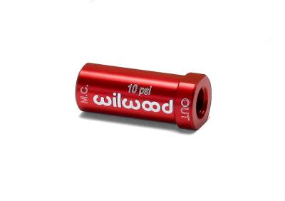 Wilwood - Wilwood 260-13707 Red Aluminum Residual Brake Pressure Valve 10 PSI