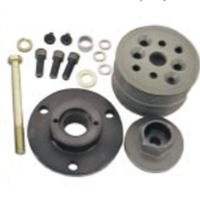 KRC Power Steering - KRC Block Mount Serpentine Kit-Missing Lower Pulley & Belt-Sold as is!