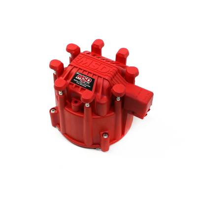 MSD - MSD Ignition 84111 GM Chevy Extreme Output HEI Distributor Large Cap Red V8