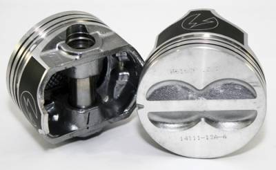 Federal Mogul - Speed Pro FMP H616CP Flat Top Pistons 400 Small Block Chevy 5.7 Rod STD Bore