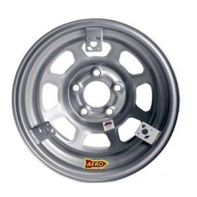 Aero Race Wheels - Aero Race Wheels 52-085020T3 Silver 15 x 8 2 inch Offset 5 x 5 w/ 3 Tabs for Mud cover