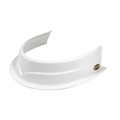 Dominator Race Products - Dominator Race Products DOM 500-WH Predator Hood Scoop  White  3-1/2 Inch