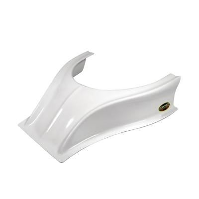 Dominator Race Products - Dominator Race Products DOM 503-WH Stalker Hood Scoop  White  3-1/2 Inch