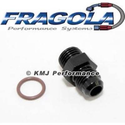 Fragola - Fragola 495117-BL -10 AN Radius to 1 5/16-12 O-Ring Black Fitting IMCA USRA NHRA