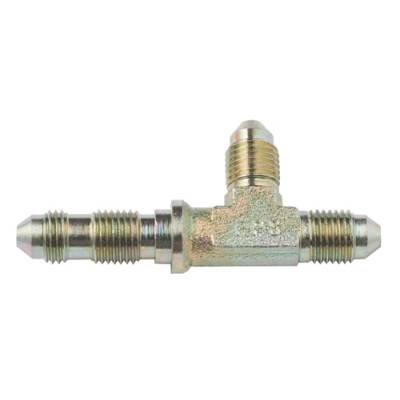 Fragola - Fragola 580403 3 AN Steel Bulkhead Tee Fitting Adapter - On Run IMCA USRA NHRA