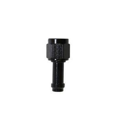 Fragola - Fragola 750106-BL Black -6 AN 3/8" Straight EZ Street Hose End Fitting SAE Spec.