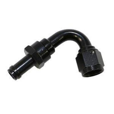 Fragola - Fragola 751208-BL Black -8 AN 1/2 120 Degree EZ Street Hose End Fitting SAE Spec