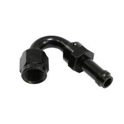 Fragola - Fragola 751506-BL Black -6 AN 3/8 150 Degree EZ Street Hose End Fitting SAE Spec