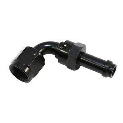 Fragola - Fragola 759006-BL Black -6 AN 3/8" 90 Degree EZ Street Hose End Fitting SAE Spec