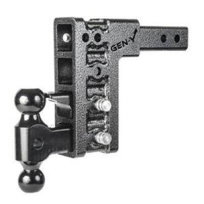 GEN-Y Hitch - GEN-Y Hitch GH-524 2" Class V Receiver 7.5" Drop Ballmount & Pintle 16K Hitch