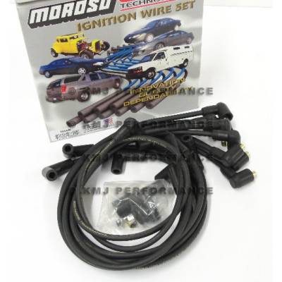 Moroso - Moroso 9877M BBC Big Block 396 402 Chevy Spark Plug Wires Socket 90 Deg Under