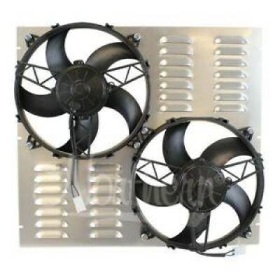 Northern Radiator - Northern Z40111 Dual 11" High CMF Electric Fan and Shroud Kit 21 3/4" x 19 3/4"