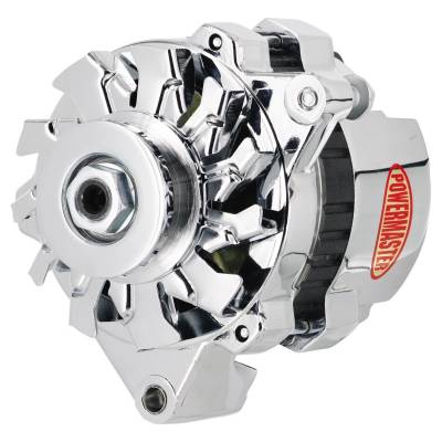 Powermaster - Powermaster 179261 GM CS121 Mini Delco Alternator 100A One Wire VR Chrome