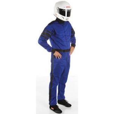Racequip - RaceQuip 110028 1pc Blue Single Layer Race Driving Fire Suit SFI 3.2A/1 Rated