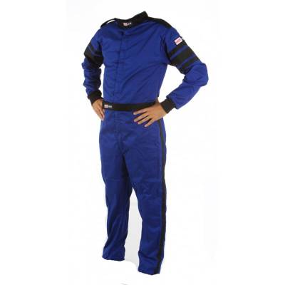 Racequip - Medium Tall Blue Multi-Layer 1 Piece Race Driving Fire Safety Suit SFI 5 Rated