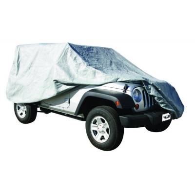 Rampage Products - Rampage 1204 Gray 4 Layer Car Cover 2007-2018 Jeep JK Wrangler Unlimited 4 Door