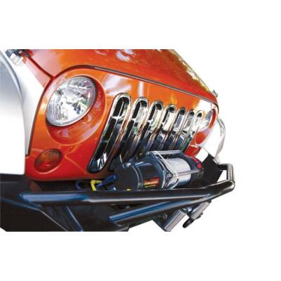 Rampage Products - Rampage 7511 Chrome Snap-In Grille Inserts 1997-2006 Jeep TJ Wrangler
